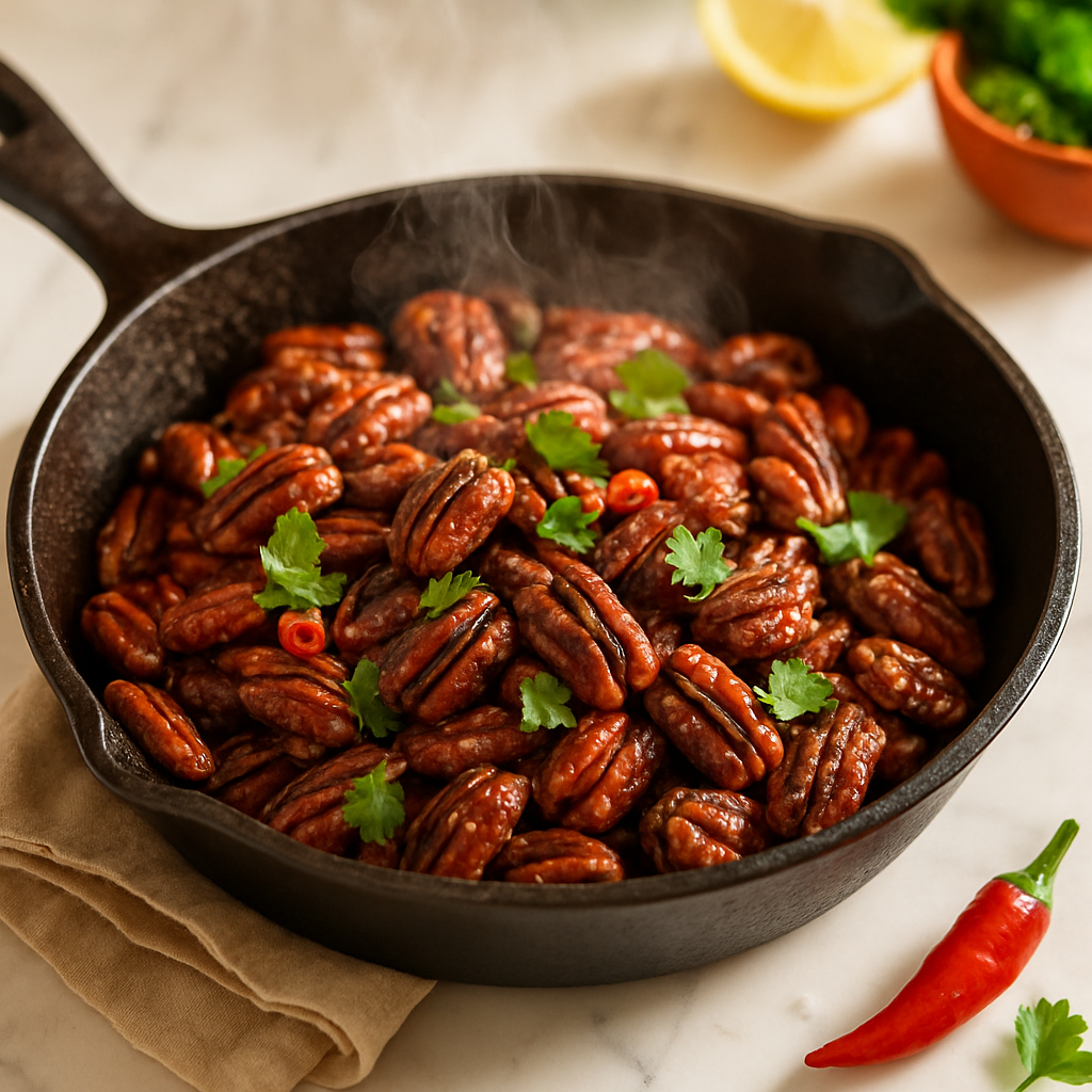 Candied Pecans Skillet