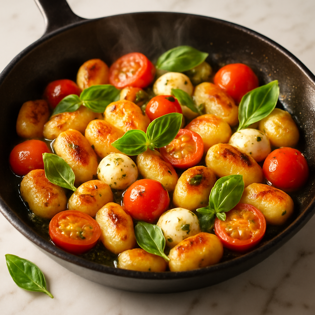 Caprese Gnocchi Pan Fry