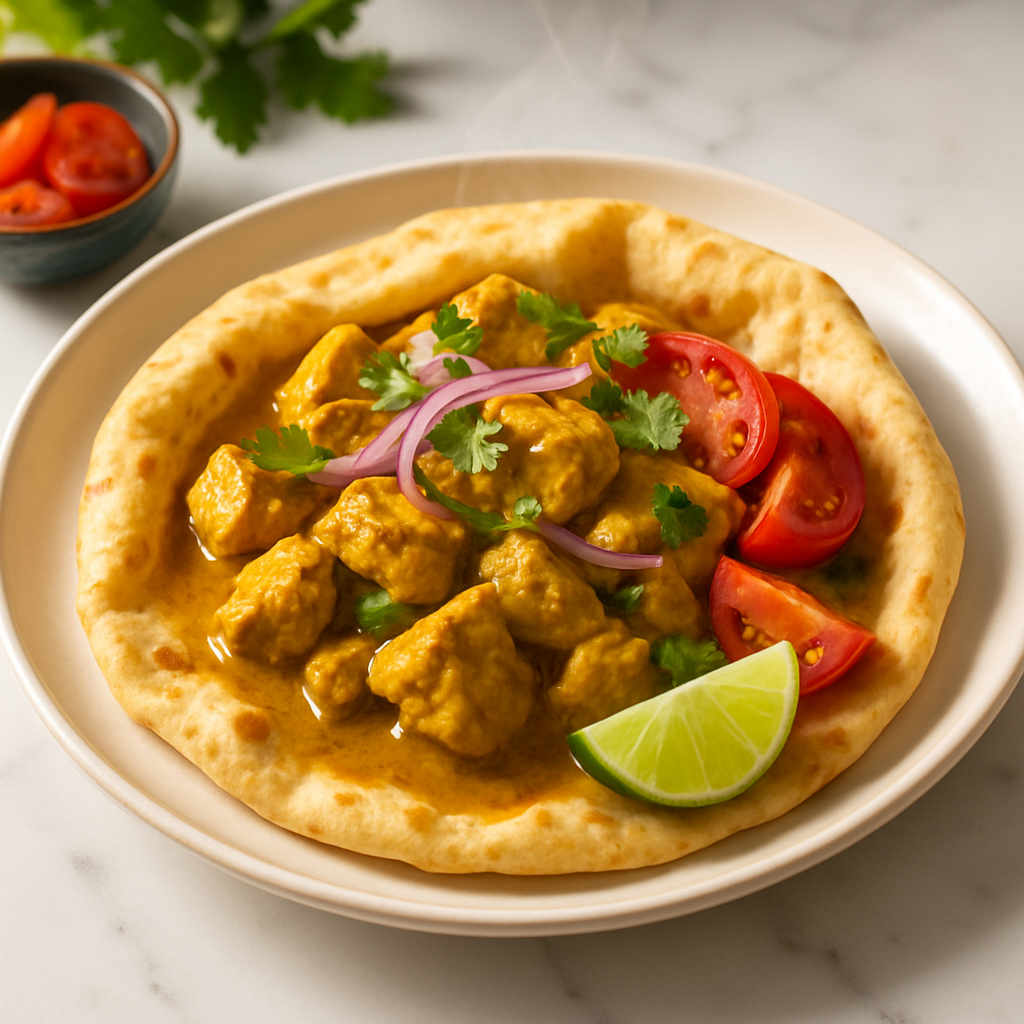 Caribbean Chicken Roti
