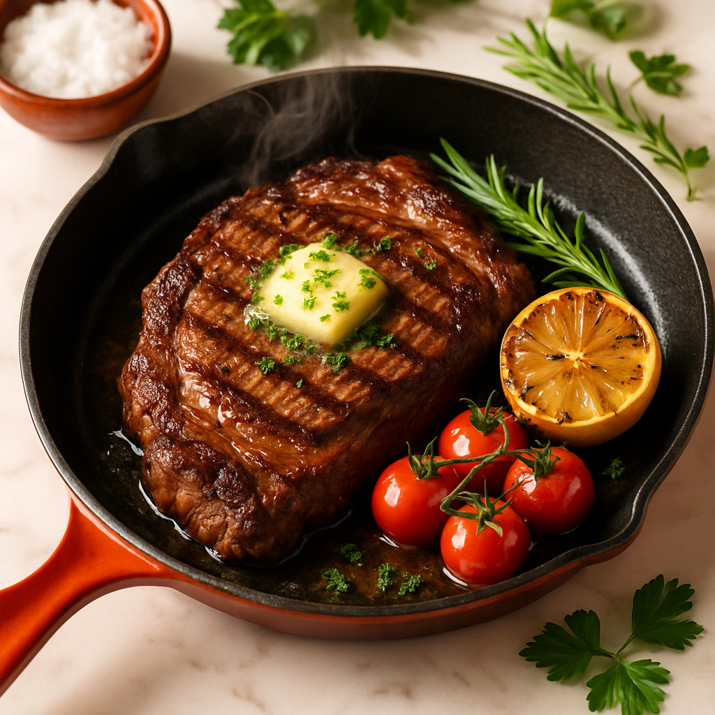 Cast Iron Ribeye Steak