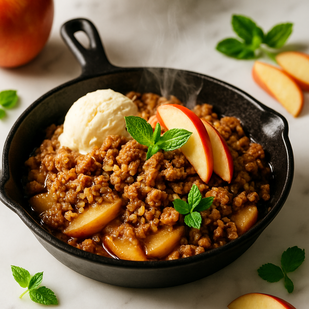 Cast Iron Skillet Apple Crisp
