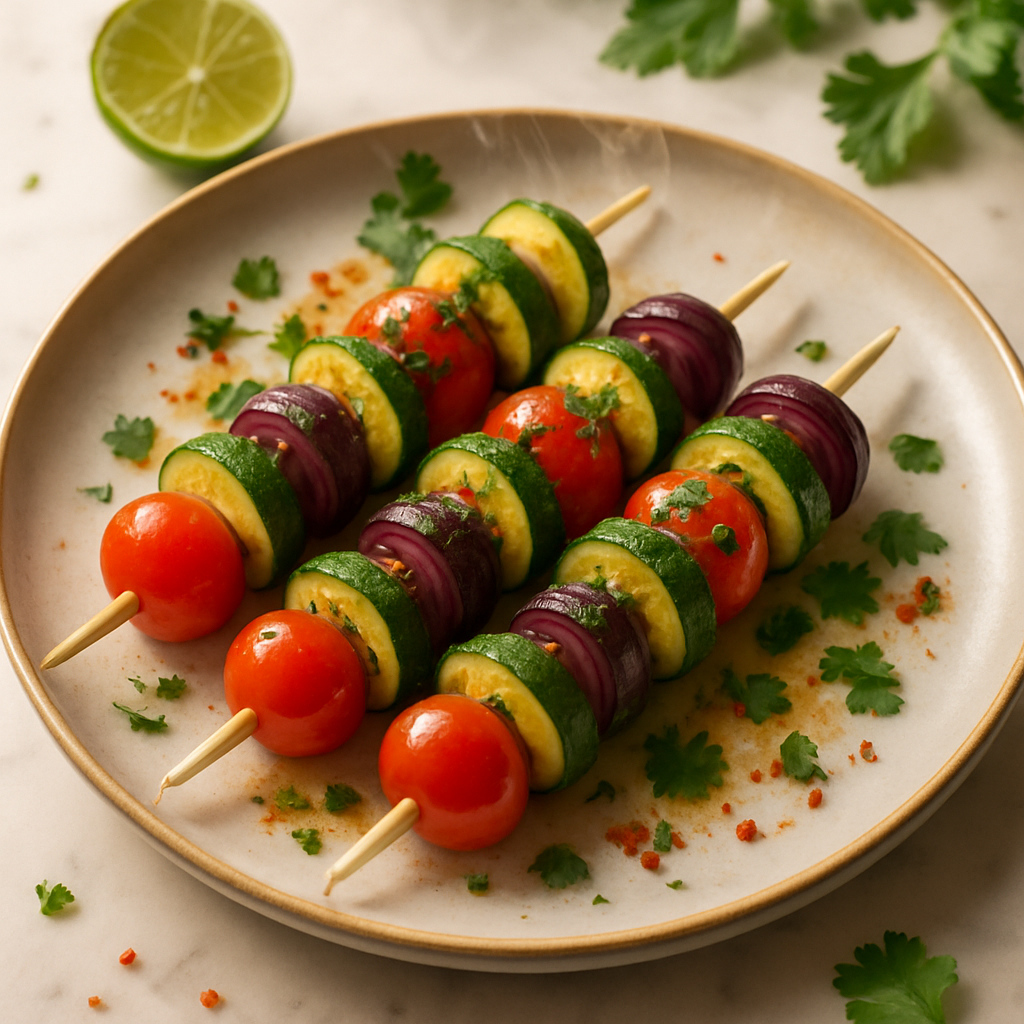 Caterpillar Veggie Skewers