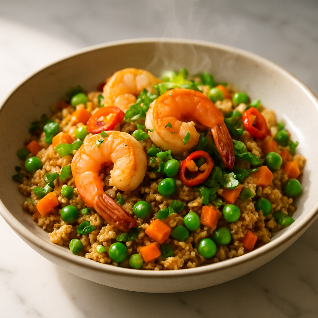 Cauliflower Fried Rice with Shrimp