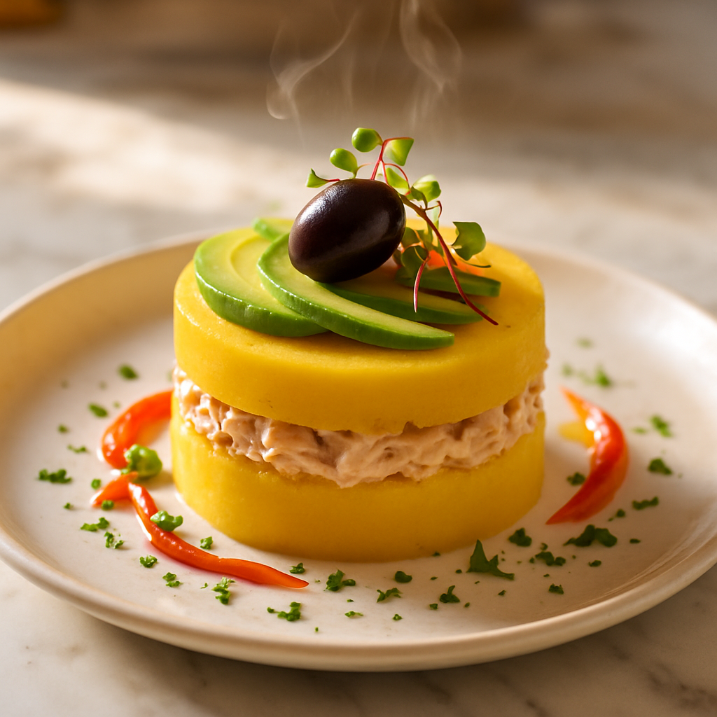 Causa Limena Peruvian Potato Terrine