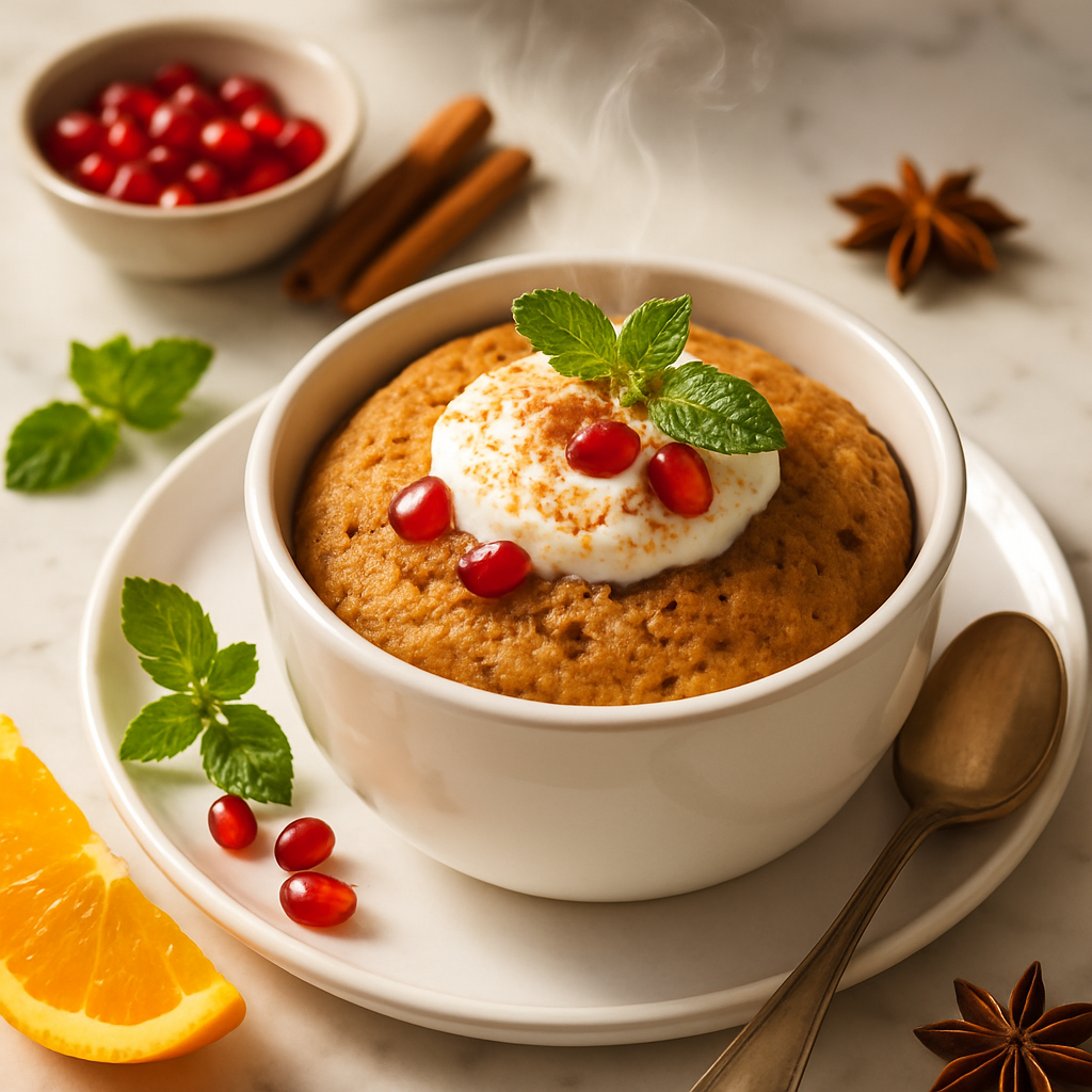Chai Spiced Mug Cake