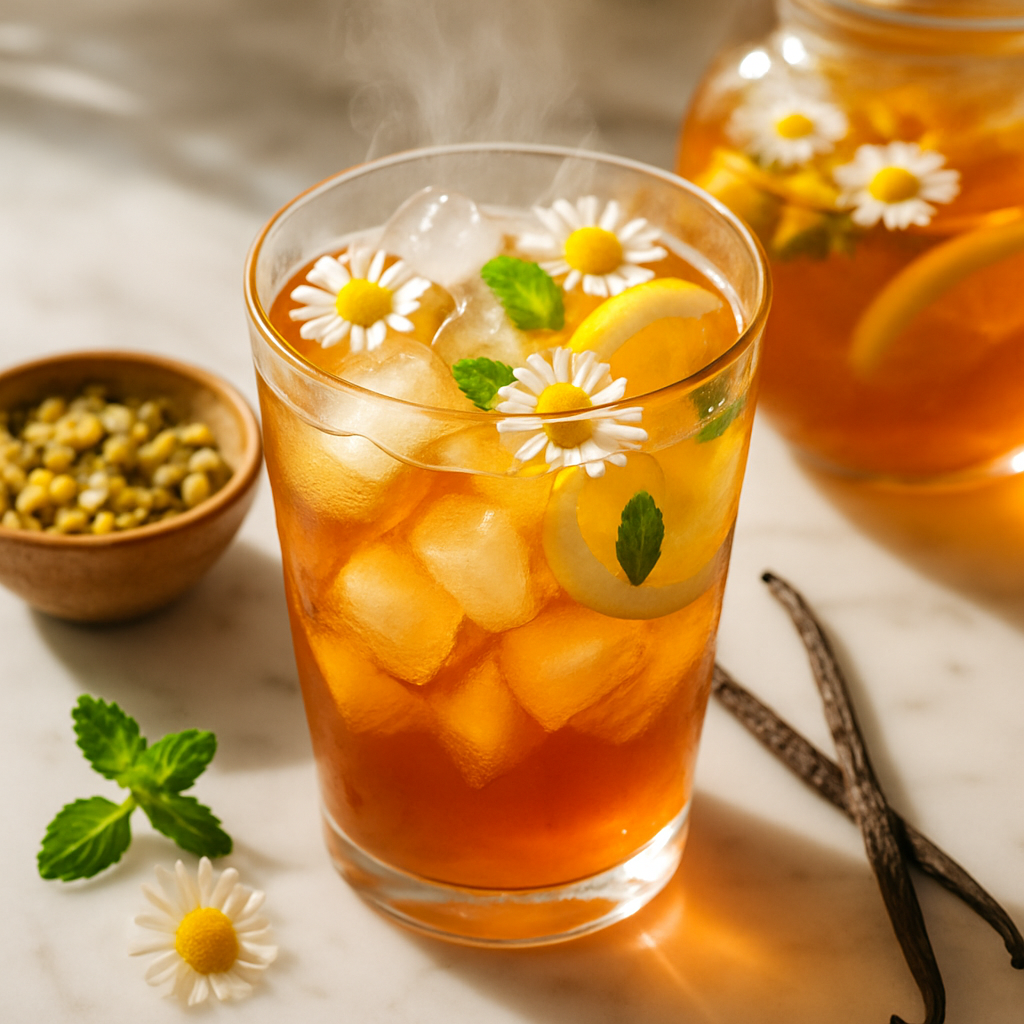 Chamomile Vanilla Iced Tea