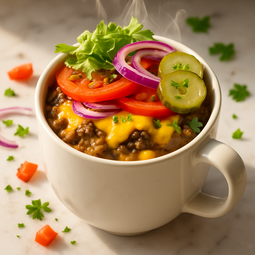 Cheeseburger in a Mug
