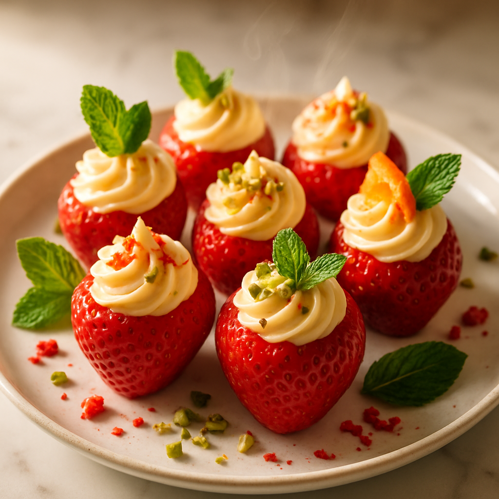 Cheesecake Stuffed Strawberries
