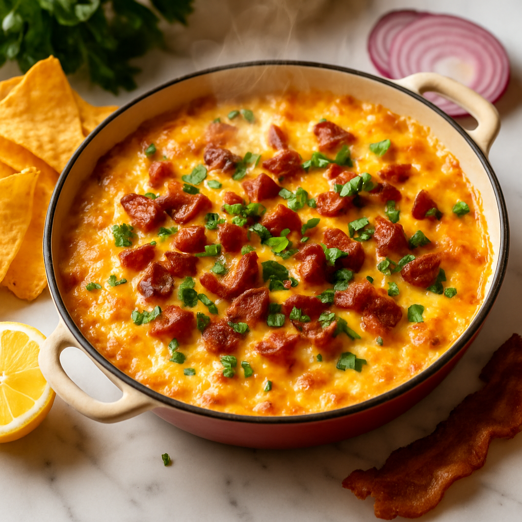 Cheesy Bacon Onion Dip