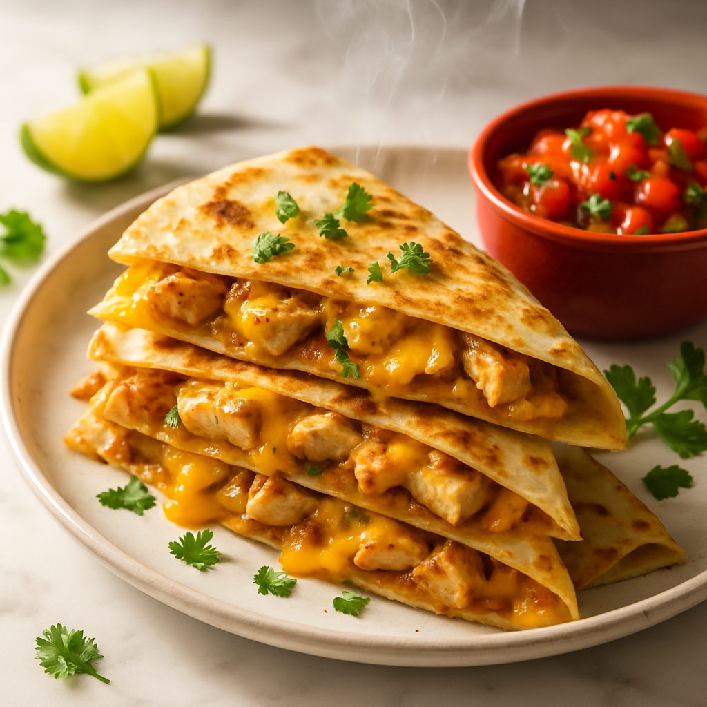 Cheesy Chicken Quesadillas