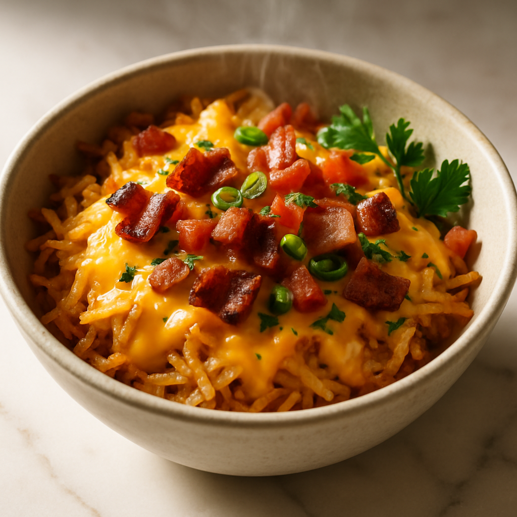 Cheesy Hash Brown Bowl