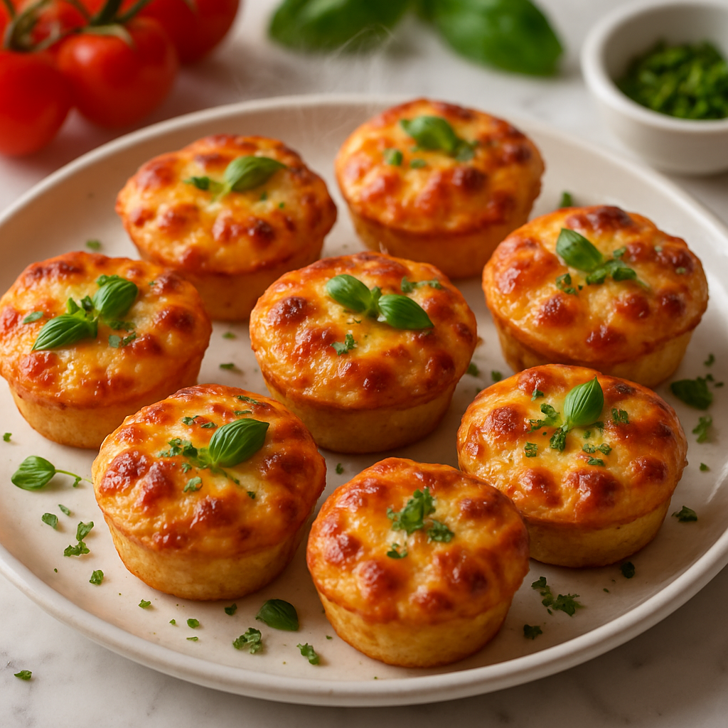 Cheesy Mini Pizza Muffins