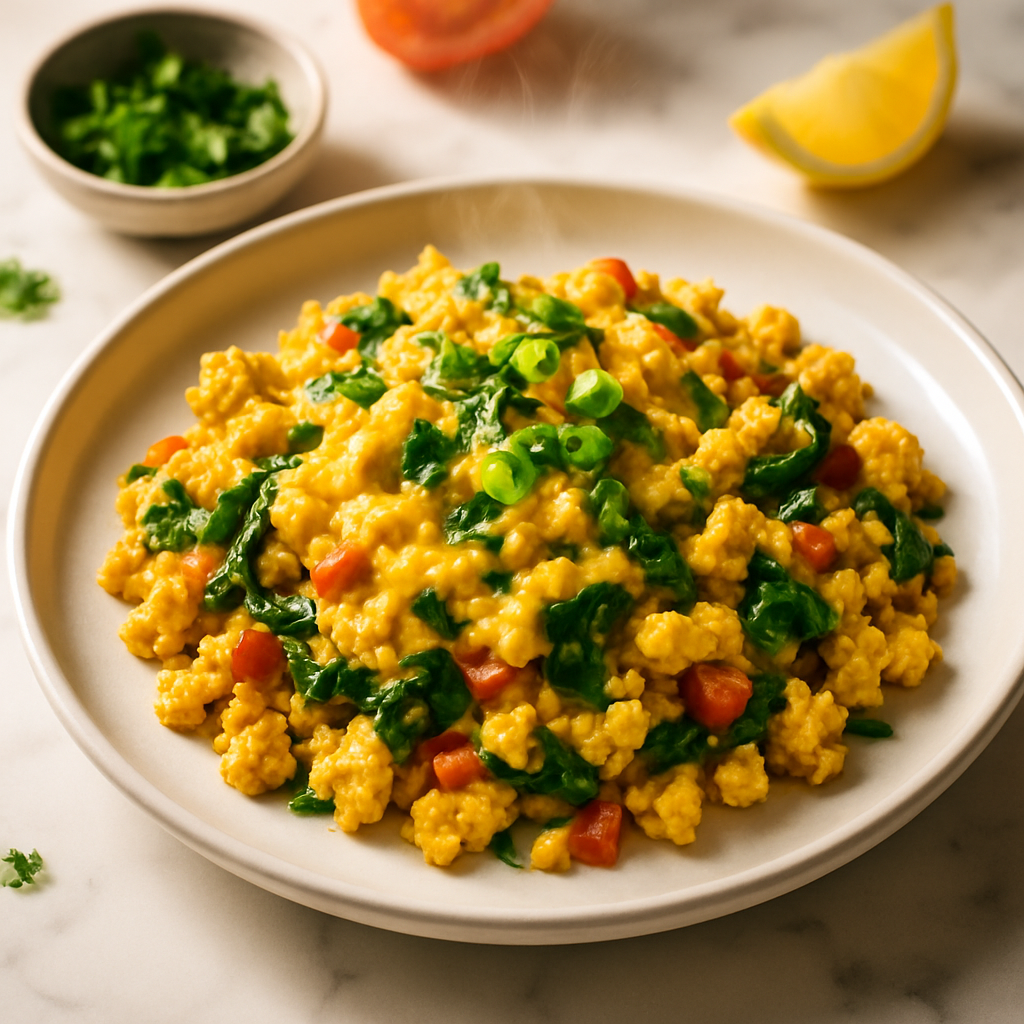 Cheesy Tofu Scramble