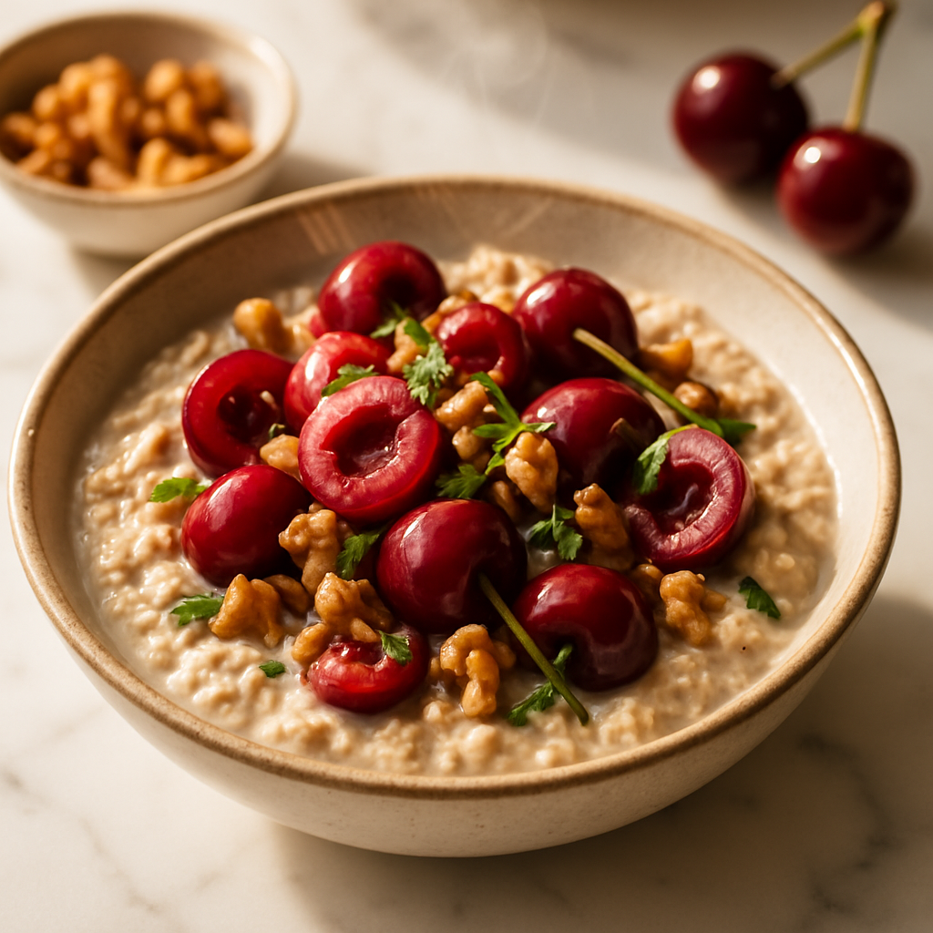 Cherry Walnut Overnight Oats