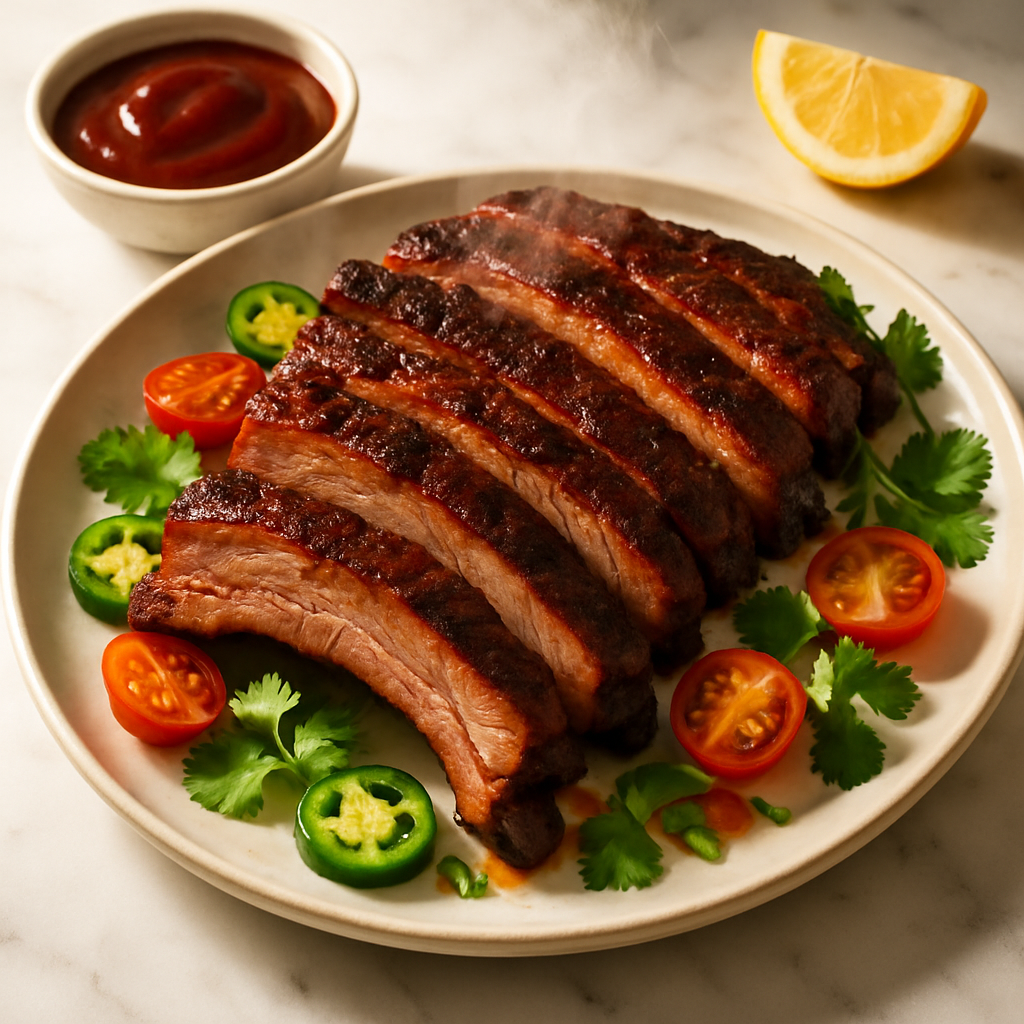 Cherry Wood Smoked Pork Ribs
