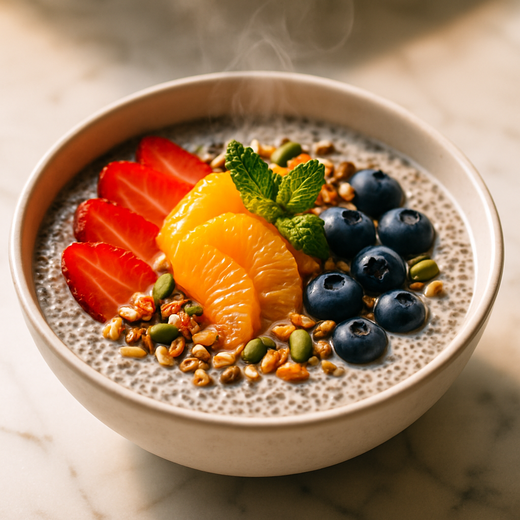 Chia Seed Pudding Warm