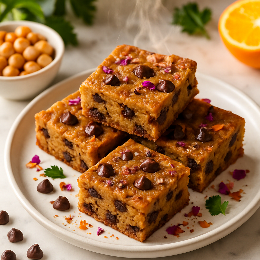 Chickpea Chocolate Chip Blondies