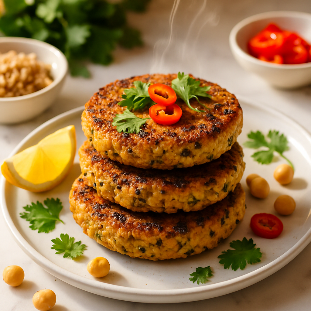 Chickpea and Quinoa Protein Patties