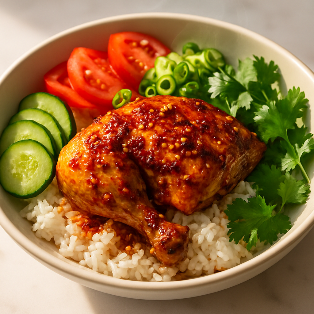 Chili Oil Rotisserie Chicken Rice Bowl