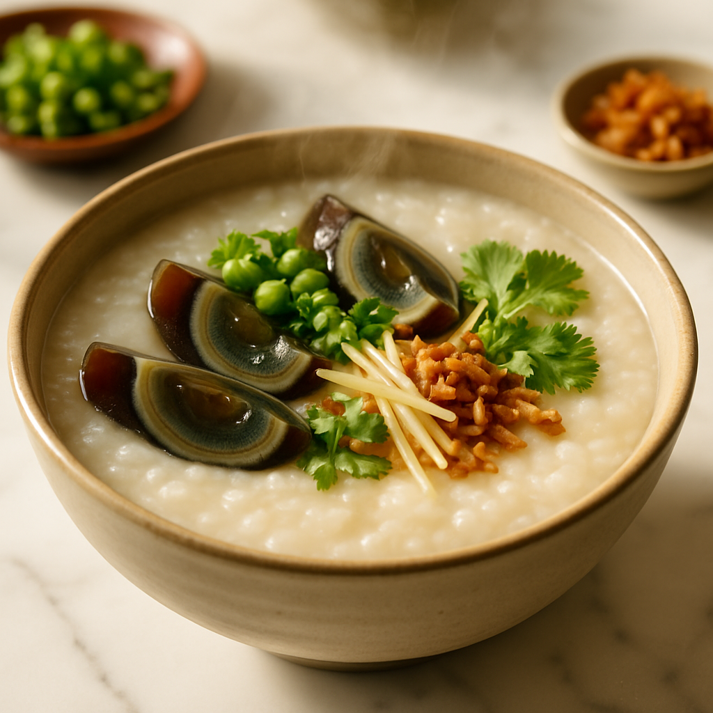 Chinese Congee with Century Egg