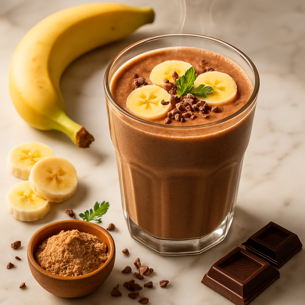 Chocolate Banana Protein Smoothie