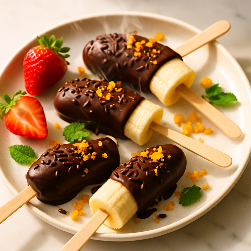Chocolate Dipped Banana Pops