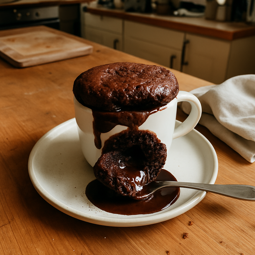 Indulge in This Over-the-Top Chocolate Lava Mug Cake Ready in 5 Minutes