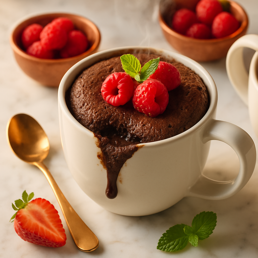 Chocolate Lava Mug Cakes