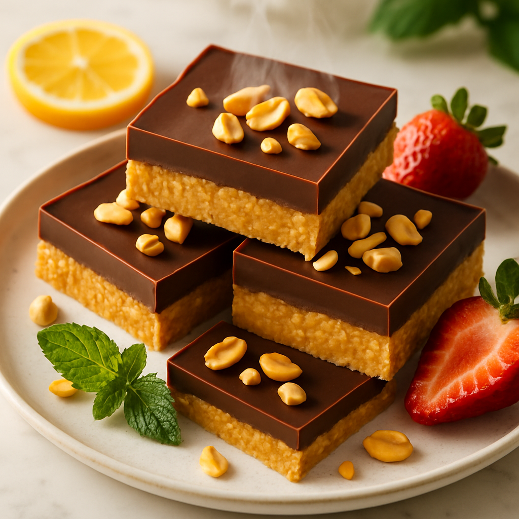 Chocolate Peanut Butter No Bake Bars
