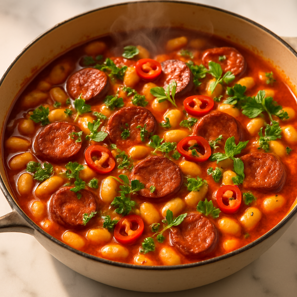 Chorizo and White Bean Casserole