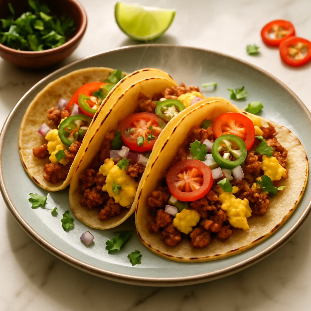 Chorizo Egg Tacos