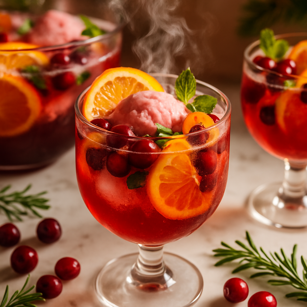 Christmas Sherbet Sparkler Punch