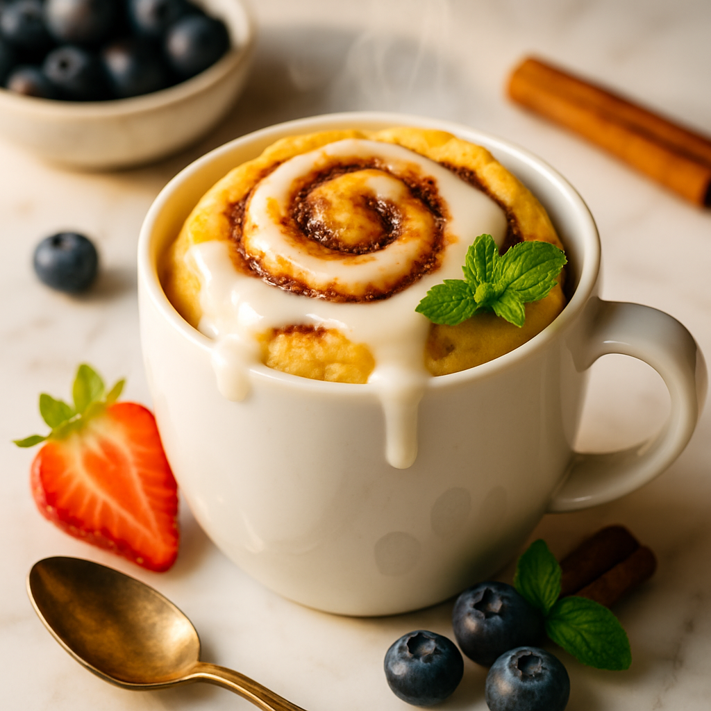 Cinnamon Roll Mug Cake