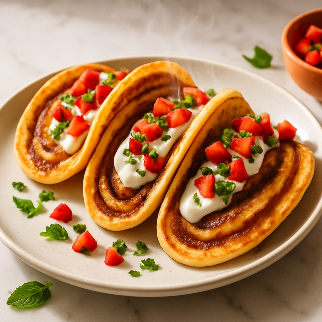 Cinnamon Roll Pancake Tacos