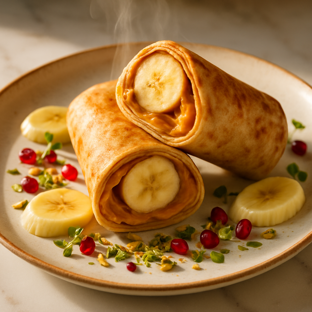 Classic PB and Banana Roll-Up