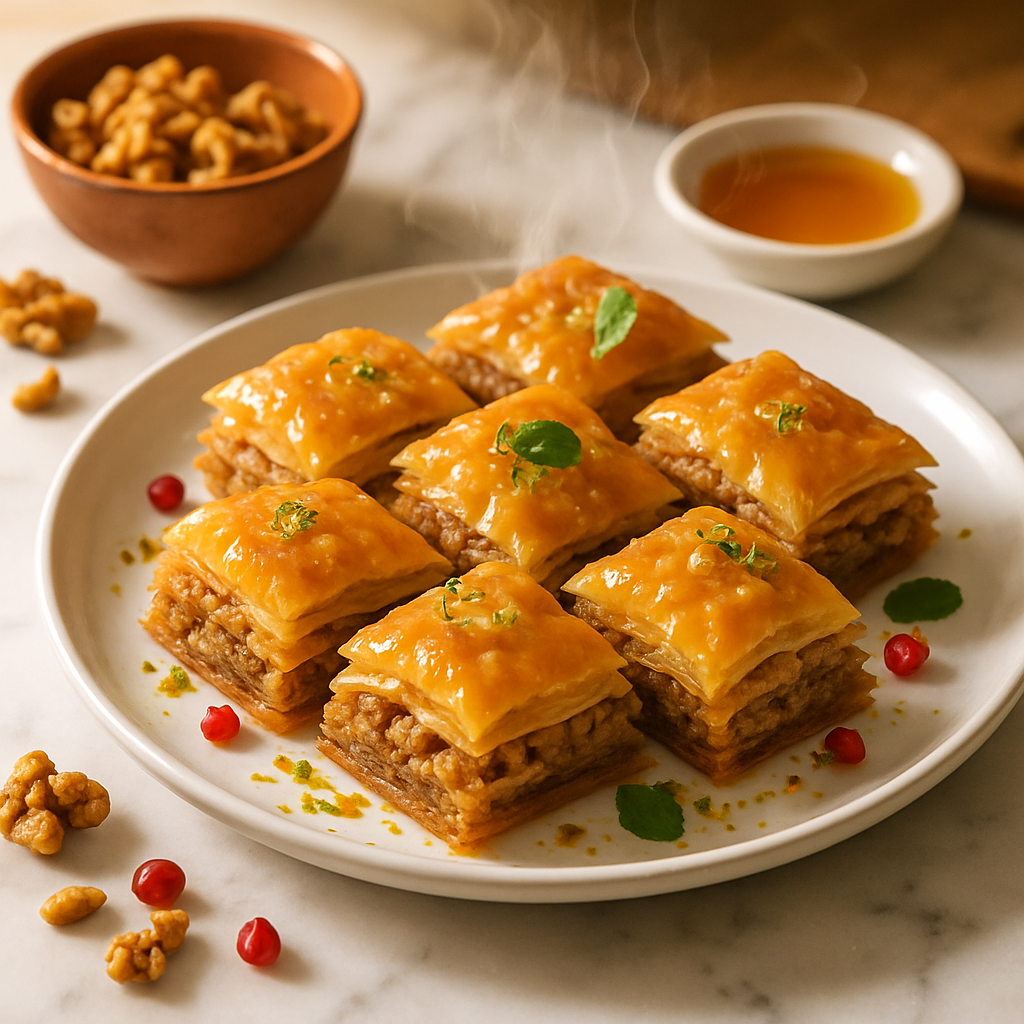 Classic Walnut Honey Baklava