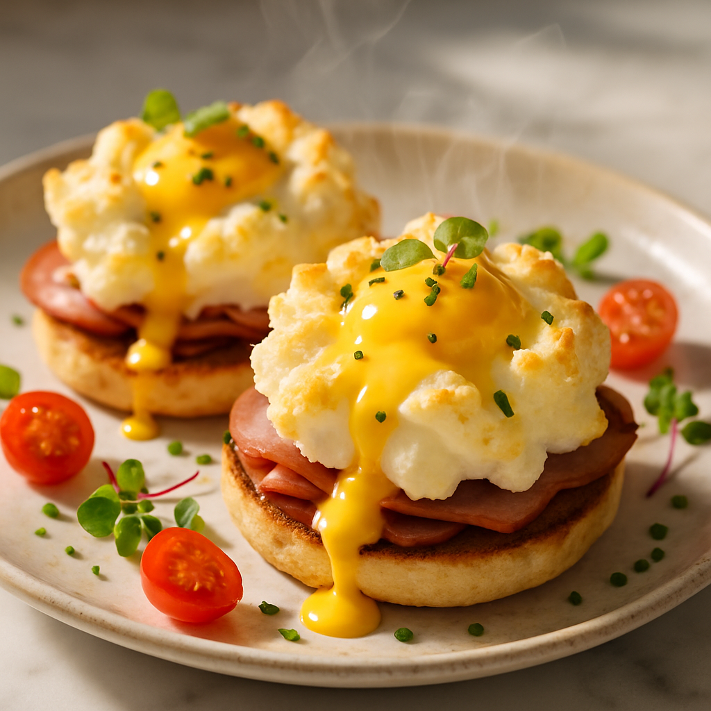 Cloud Eggs Benedict