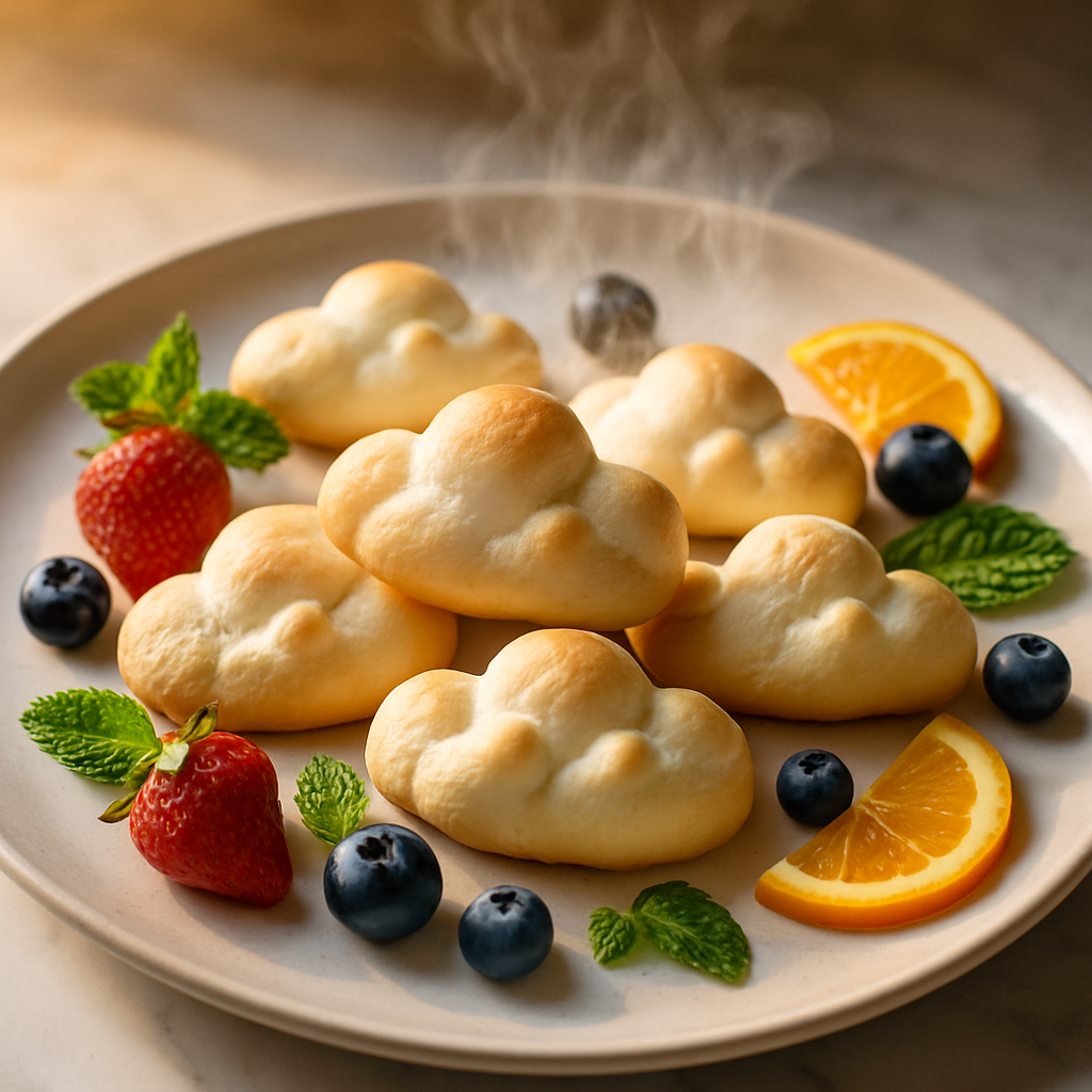 Cloud Shaped Meringue Cookies