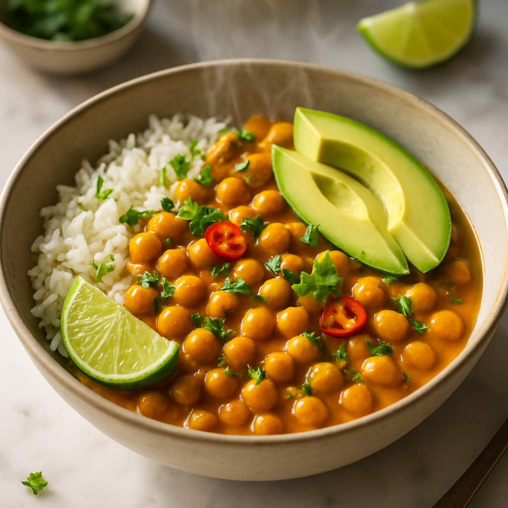 Coconut Curry Chickpea Bowl