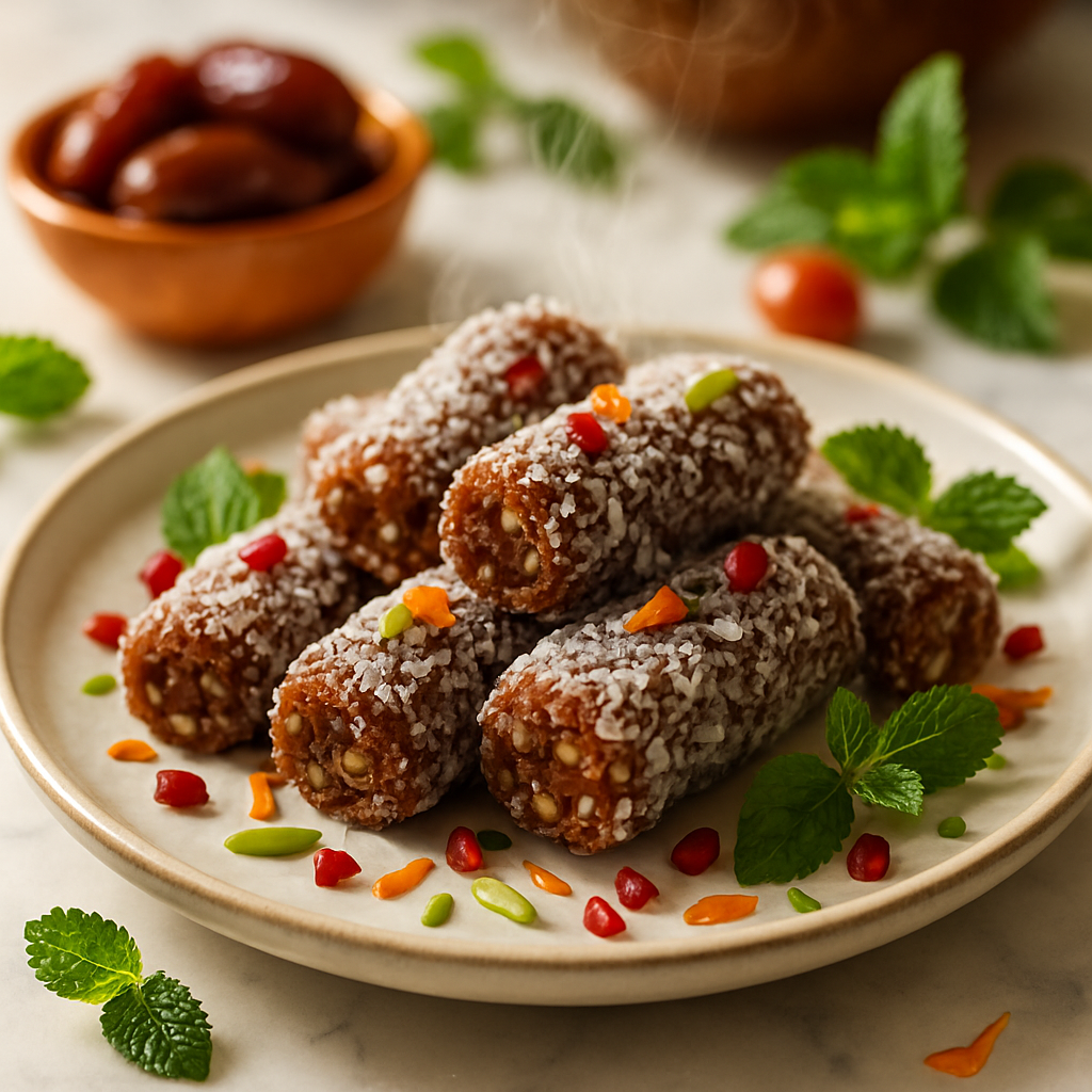 Coconut Date Rolls