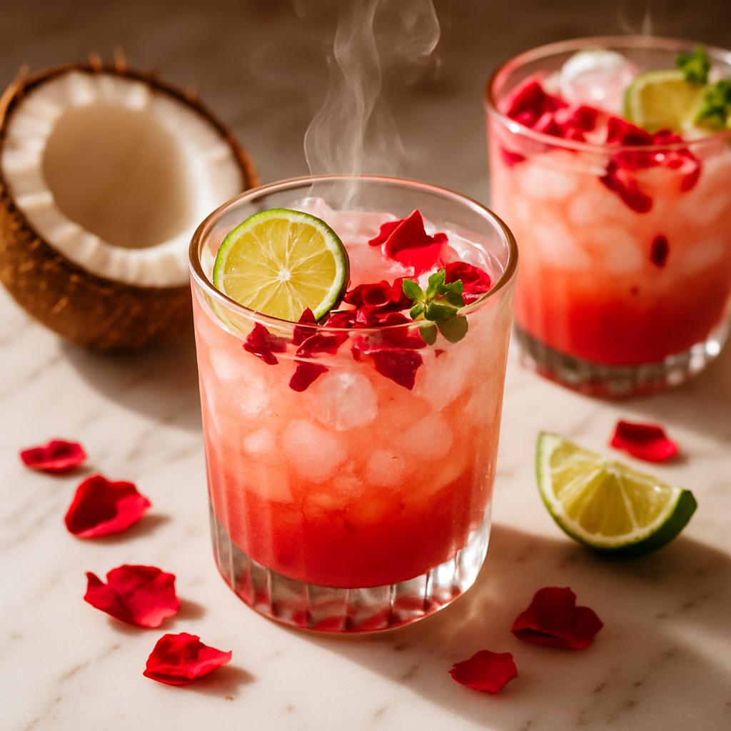 Coconut Rose Mocktail
