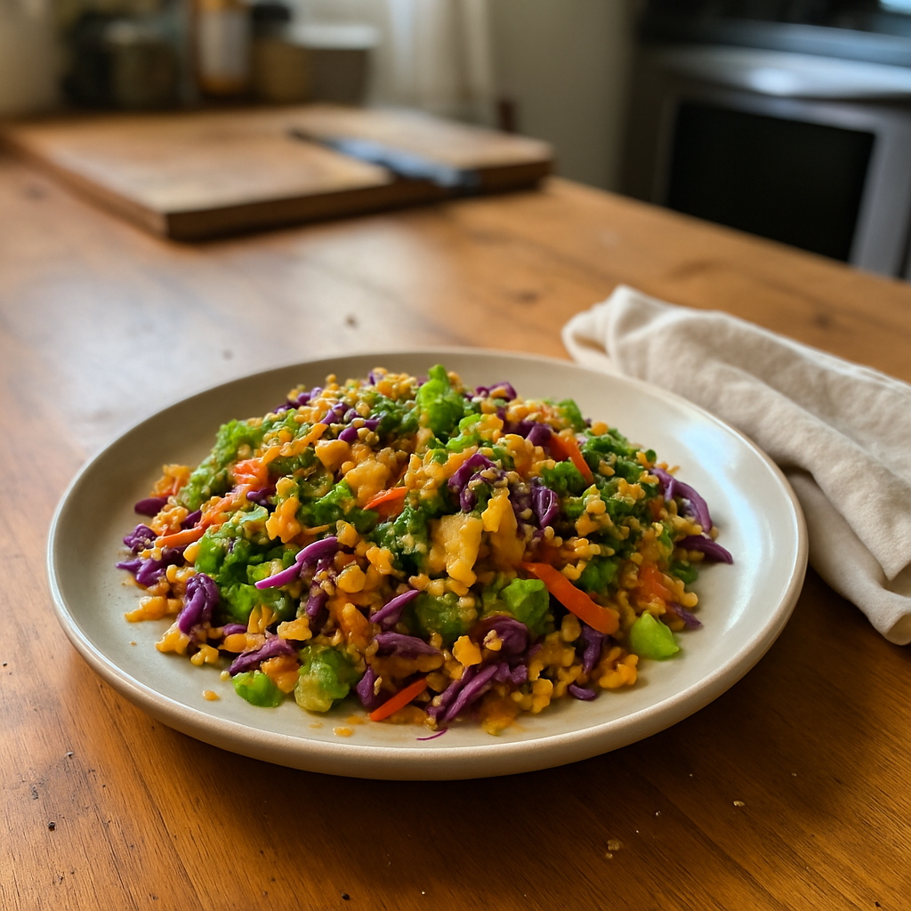 The Colorful Crunch Salad with Tangy Citrus Dressing That Brightens Any Meal