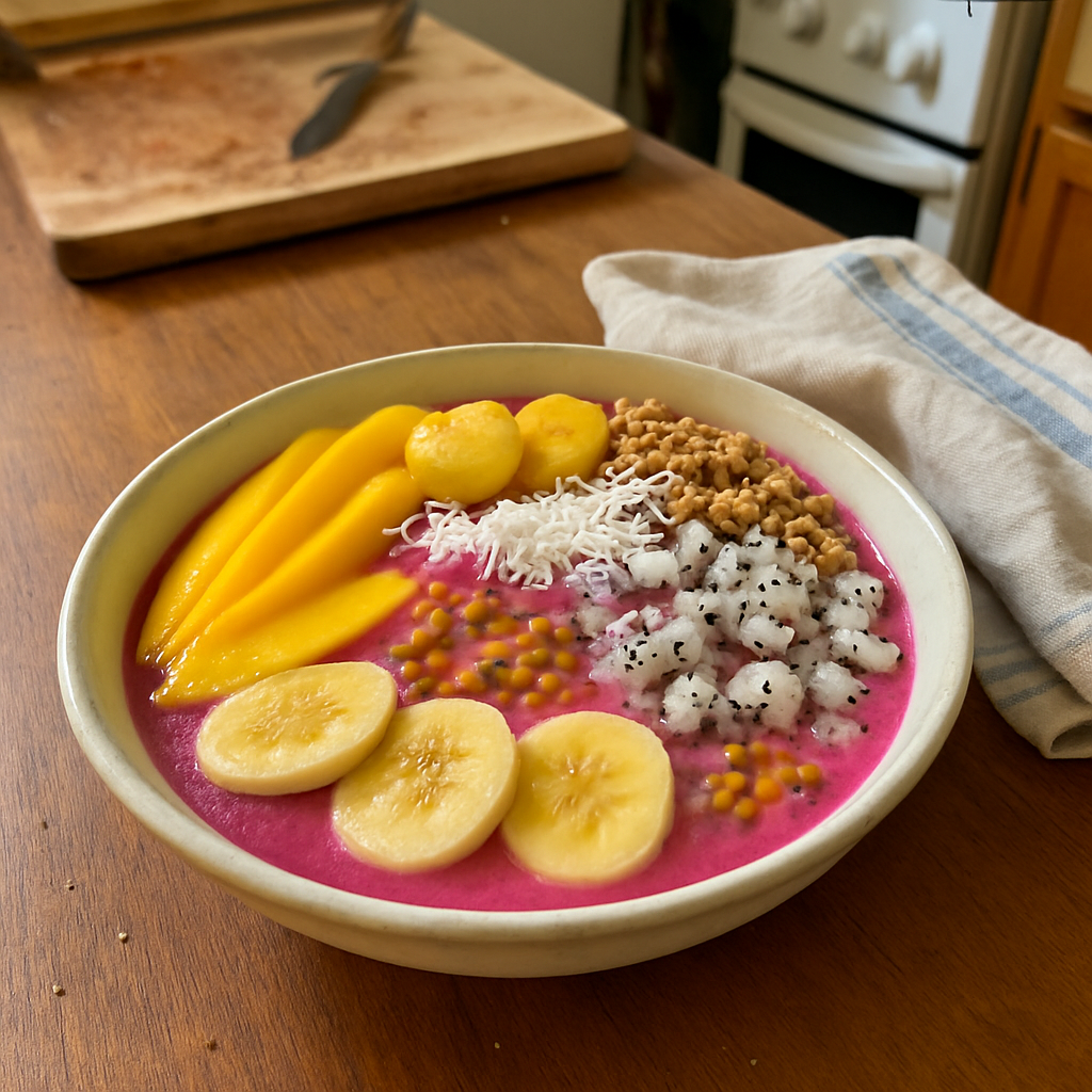 The Colorful Tropical Smoothie Bowl That Will Brighten Your Morning