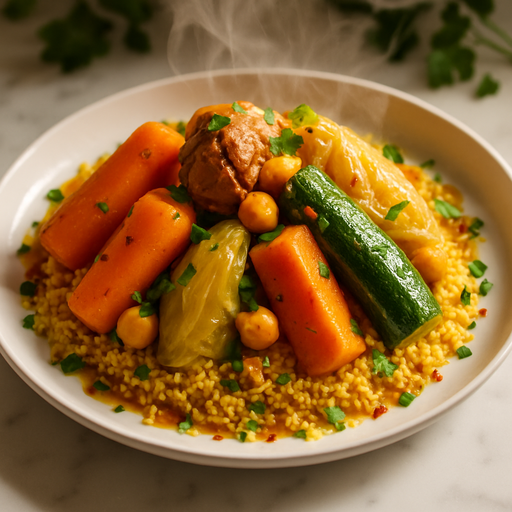 Couscous Royale with Seven Vegetables