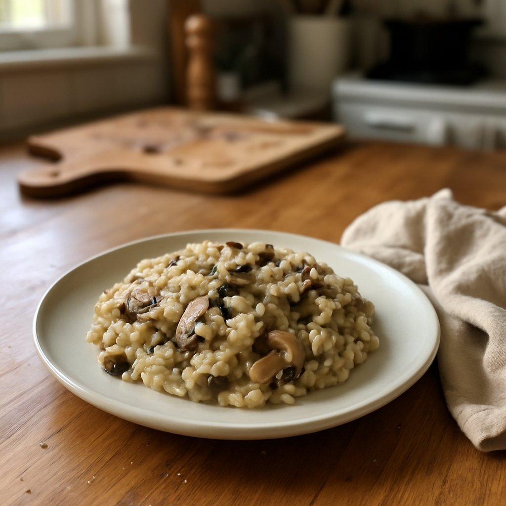 The Cozy Creamy Mushroom Risotto That Will Warm Your Soul