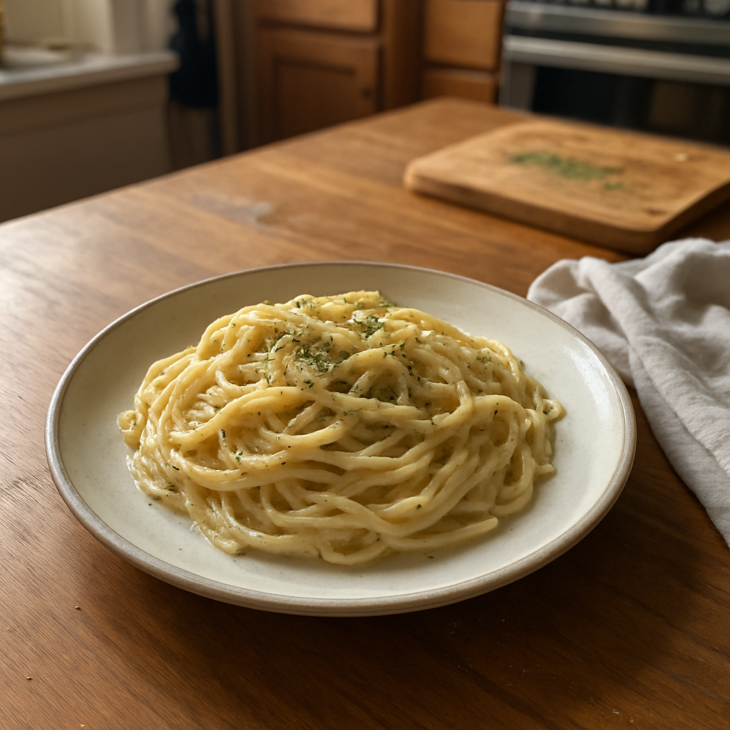 The Cozy One-Pot Creamy Garlic Parmesan Pasta That Will Melt Your Stress Away