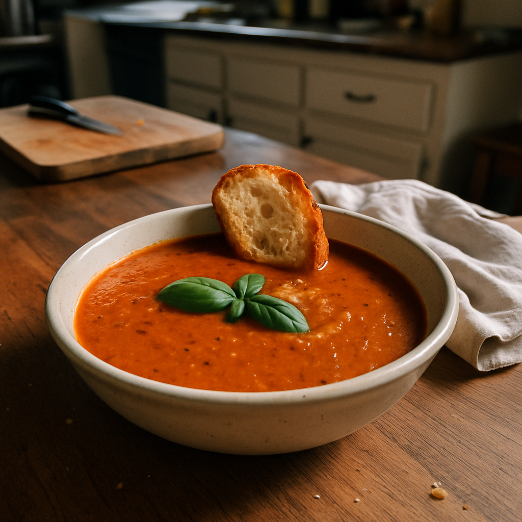 The Cozy Tomato Basil Soup That Warms Your Soul