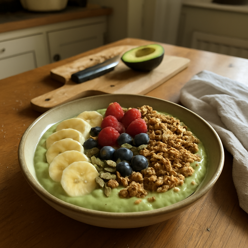 The Deliciously Creamy Avocado & Berry Smoothie Bowl That Boosts Your Mood