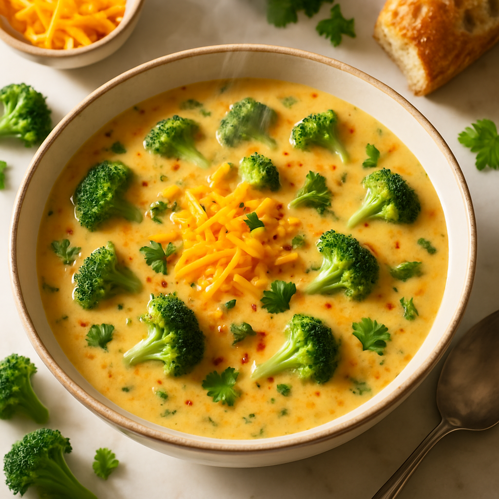 Creamy Broccoli Cheddar Soup