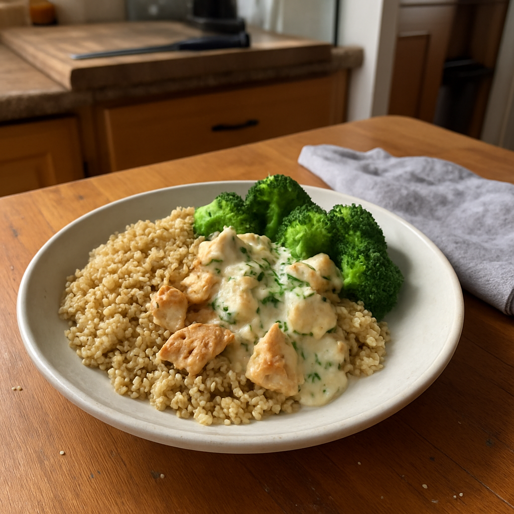 The Creamy Dreamy Chicken and Quinoa Bowl You Need for Post-Workout Fuel